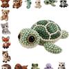 Cute Diy Handmade Colorful Beaded Animal Figurines Material Kit Perfect For Home Desktop Decor Ideal Gifts For Craft Lovers