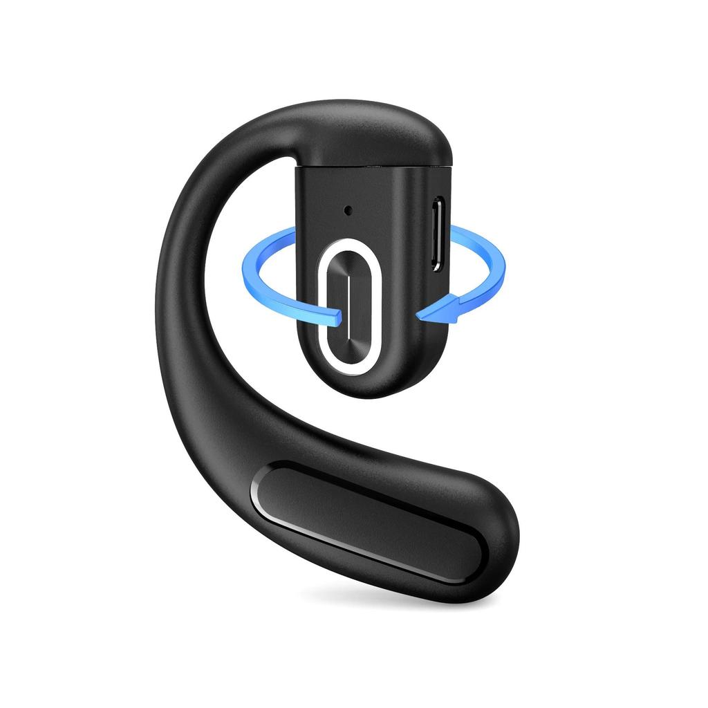 Åpne trådløse øretelefoner Bluetooth 5.4 Sport Business Musikk Ørekrok 180° Rotasjonsjustering Venstre og høyre headset