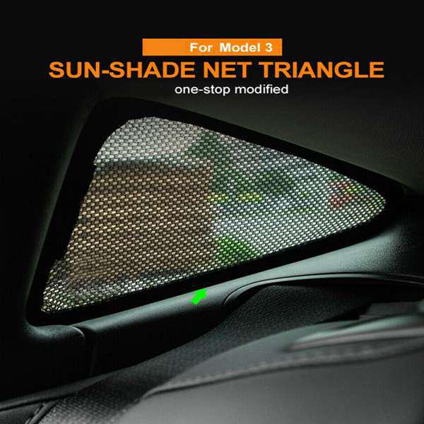 Tesla Model 3 Sunshade Set: Front & Rear Sunroofs, Rear Triangular Windows