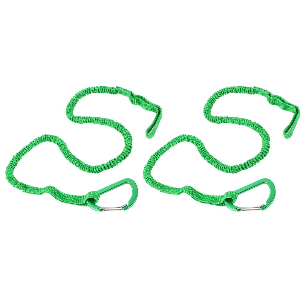 2pcs Kayak Paddle Leash Stretchable Strap Lanyard Rope for Kayaking Boating Canoeing Fishing Pole