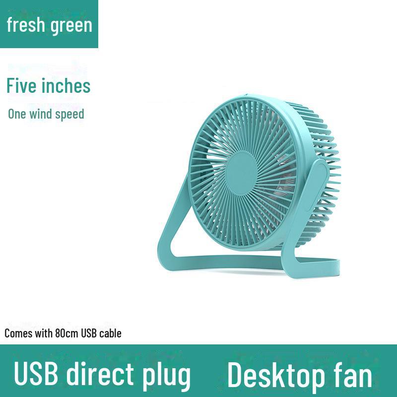 Premium USB Mini Fan - 5.68-inch Silent Desktop Fan for Office & Student Use