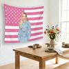 Freya Skye Rosa Amerikanische Flagge Wandteppich, Nachkommen: Der Aufstieg von roten Wandbehang-Dekorationen für Schlafzimmer, Wohnzimmer, Studentenwohnheim