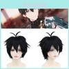 Breathtaking Black Cosplay Wig 30cm Of High-temperature Fiber For Authentic Look!