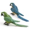 Realistic Plastic Parrot Model Colorful Decorative Bird Figurine For Home Decor