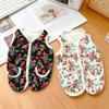 Floral Print Fleece Two-Legged Pet Costume Coat for Small Medium Dog Thick Warm Vest Chihuahua Yorkshire Clothes