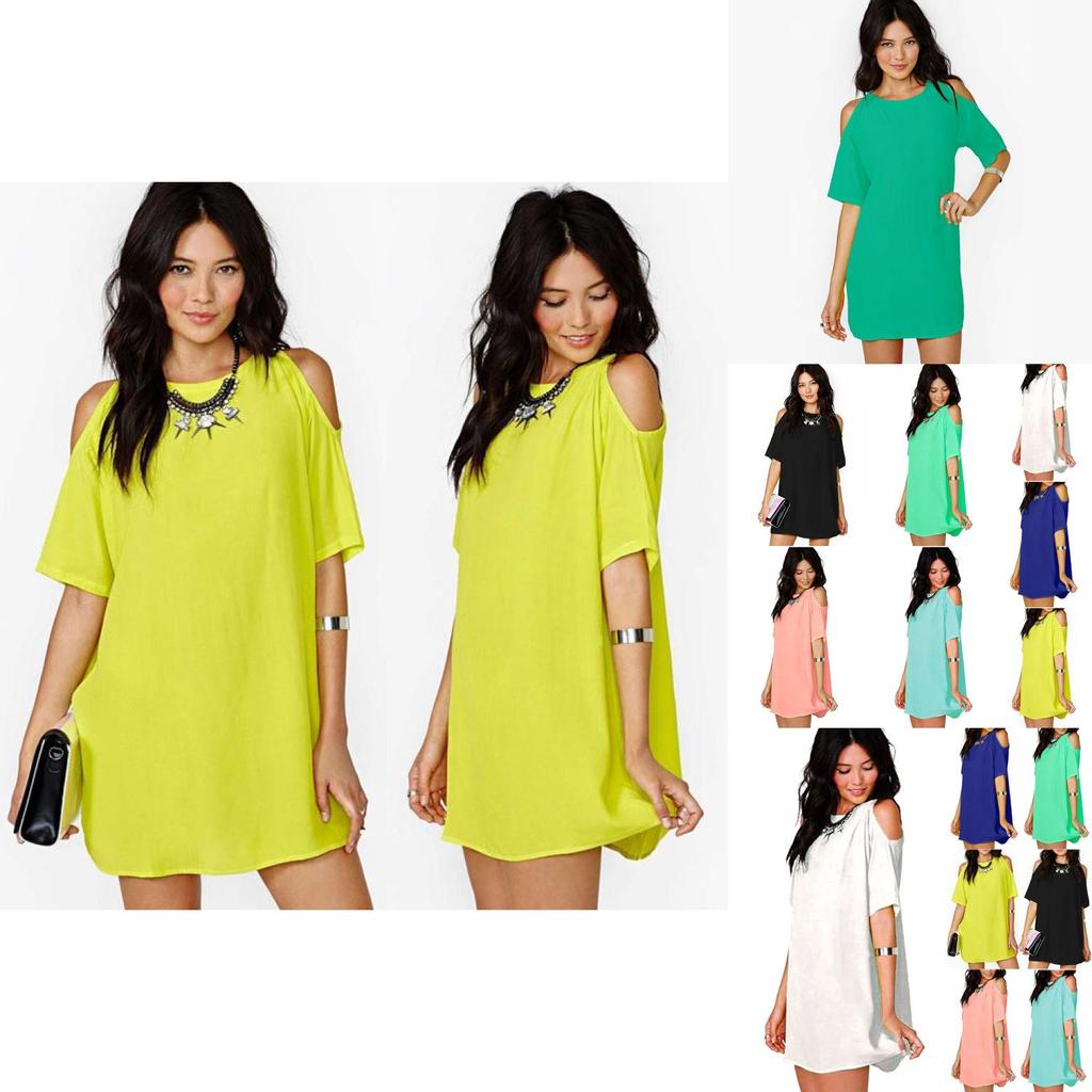 Hochwertige Damen Sommer Cold Shoulder Kurzarm T-Shirt Tops für Übergrößen