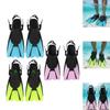 Set of Diving Fins, Swimming Snorkeling Training Fins with Lightweight Silicone Material