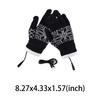 USB Electric Heated Gloves Anti-Slip Motorcycle Thermal Gloves Windproof Touchscreen Hand Warmer for Outdoor Camping Hiking New