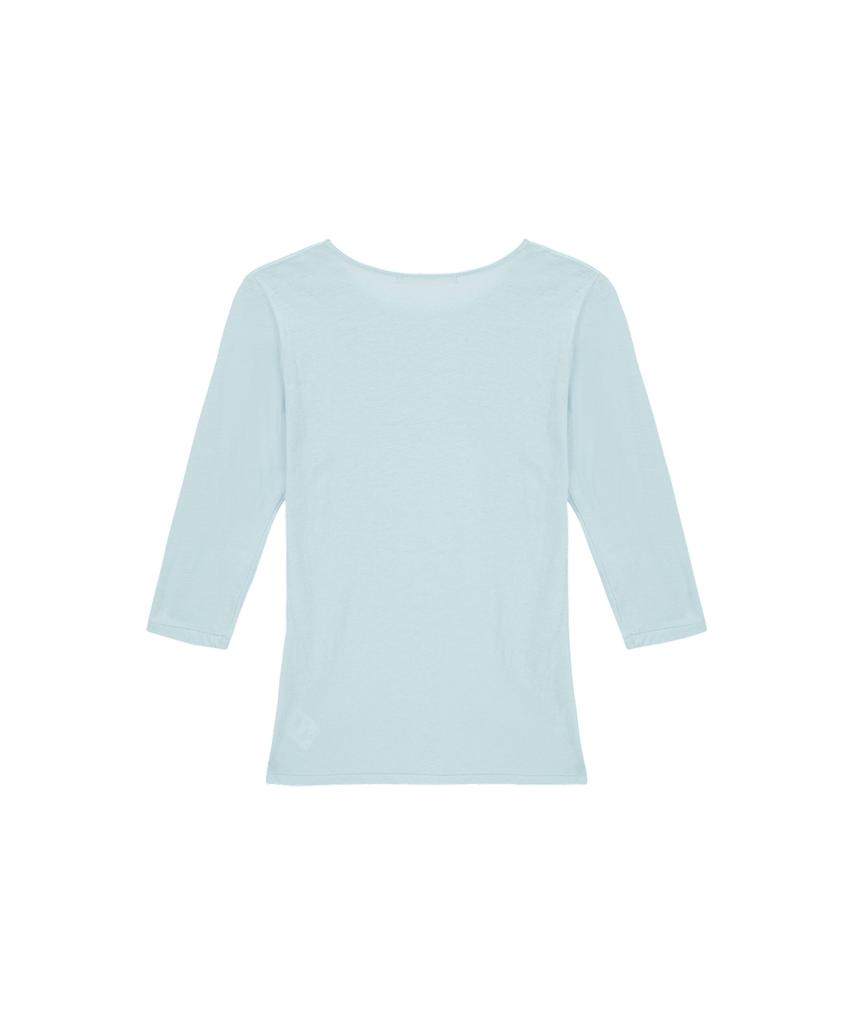 LEI AVERY Basic Cotton Sleeveless Slim Fit T-Shirt (Sky Blue)