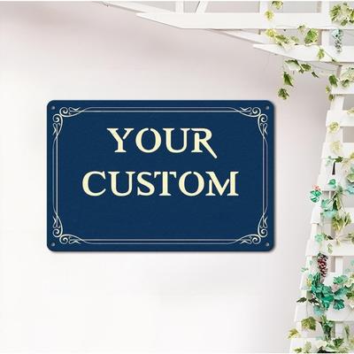 Custom Metal Sign Parking Property Decor Personalized Outdoor Wall Art
