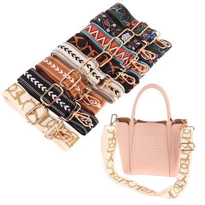 Adjustable Wide Bag Strap Shoulder Messenger Bag Color Embroidery Strap Diy Replacement Bag Accessory