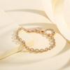 Stylish Cuban Chain Gold-Plated Bracelet - European & American Fashion