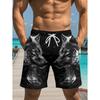 3D Cool Wolf Graphic Printed Shorts for Men Summer Casual Quick-Dry Sports Running Oversize Short Pants Outdoor Clothes for Man