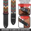 Chevron Guitar Strap Guitar Strap for Bass Guitars with Strap Block Headstock Strap Tie Wide Adjustable Length from To [Amumu] Acoustic, Electric, & -