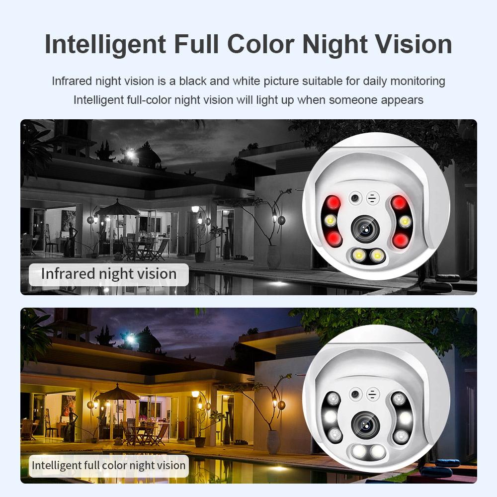 Cheap Tnnian 4G SIM Card Surveillance Camera iCSee 5MP Waterproof Outdoor PTZ IP Camera Alexa AI