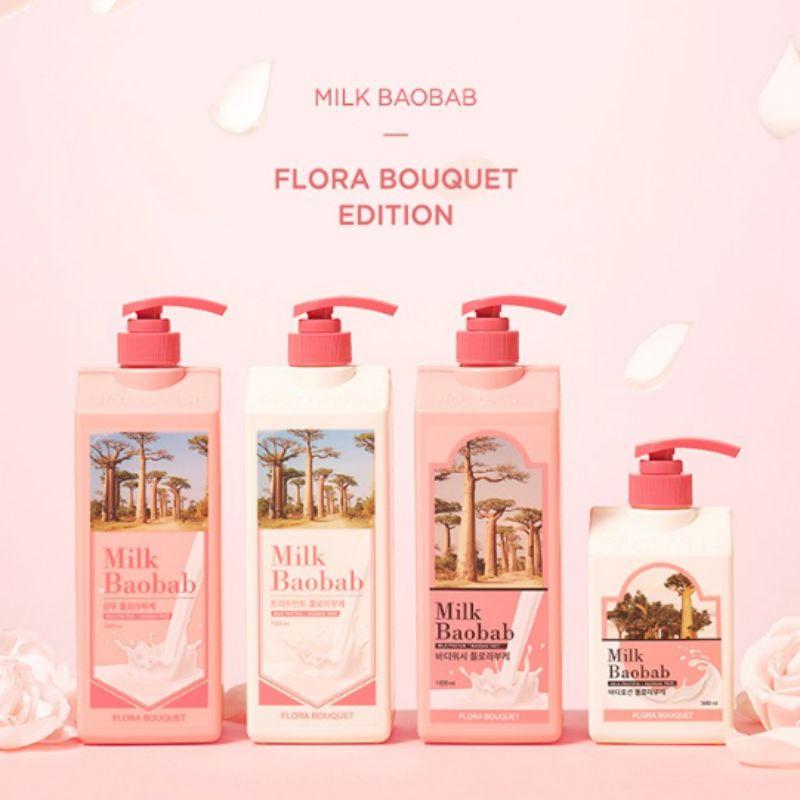 Milk Baobab Body Wash Flora Bouquet 1L – Moisturizing Floral Body Cleanser