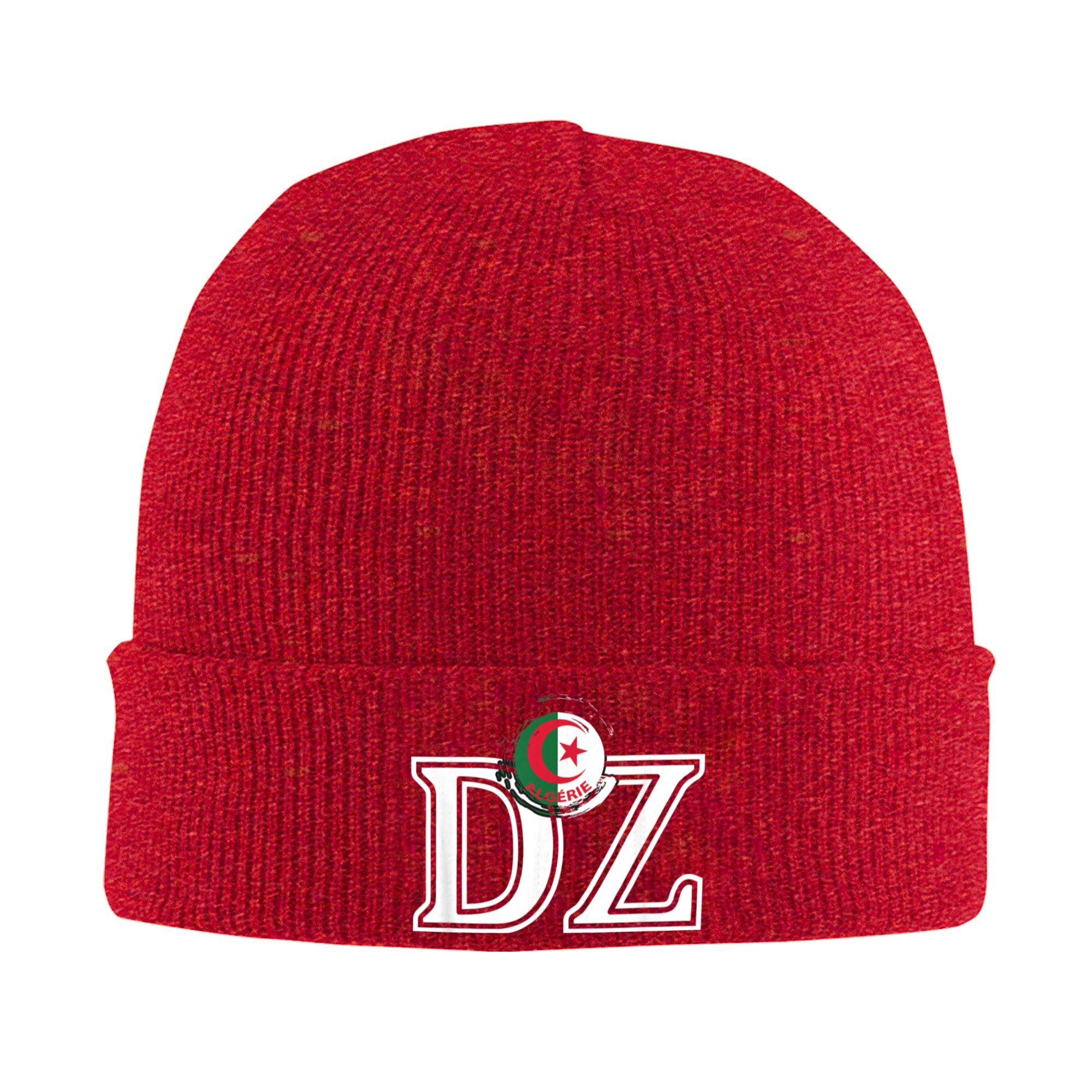 DZ Algerian Flag Algeria Knitted Hat Autumn Winter Skullies Beanies Warm Africa Arab Cap Unisex Acrylic Hot Sale Bonnet One Size