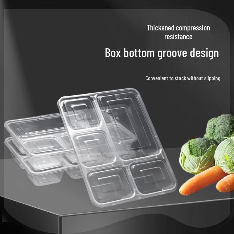 Jiwanggu 5-Compartment Disposable Food Container