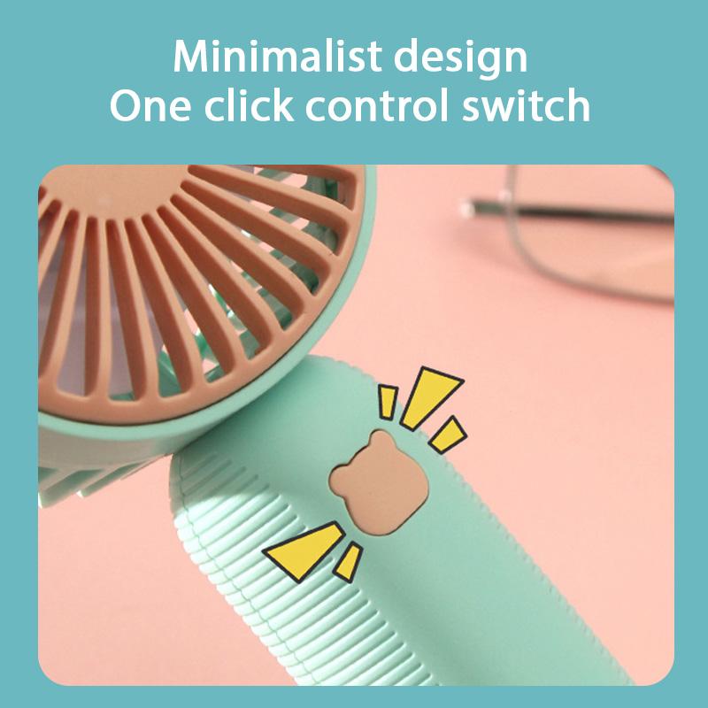 New Summer Cute Cool Handheld Fan Mini Portable Desktop Small Electric Fan USB Rechargeable Cold Fan Air Coolers