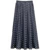 DX~~ Korean Version of High Waist Slim Chiffon Pleated Skirt Women's Spring and Summer Polka-dot Long Skirt Beach Skirt