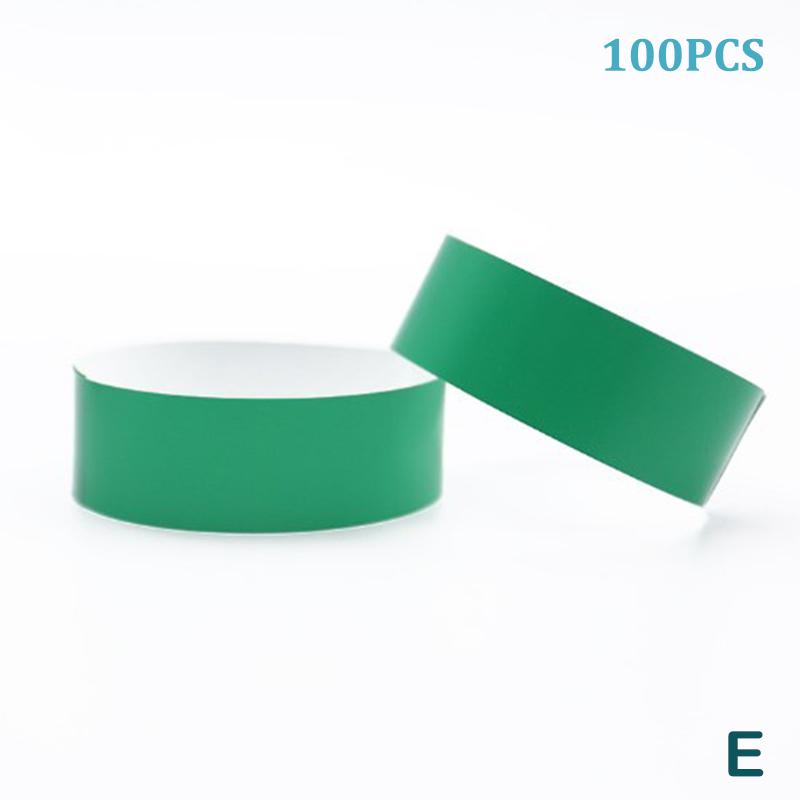 

100 Disposable Bracelet Wristband Party Paper Bracelet Synthetic Paper Plastic Pattern Paper Card Party Bracelet