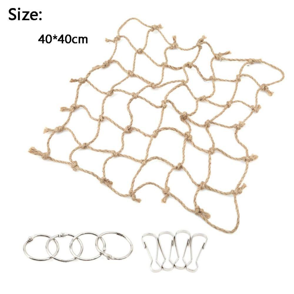 Khaki Papagei Kletternetz 40*40cm Papagei Seilnetz Hohe Qualität Vogel Hängematte Papagei Klettern