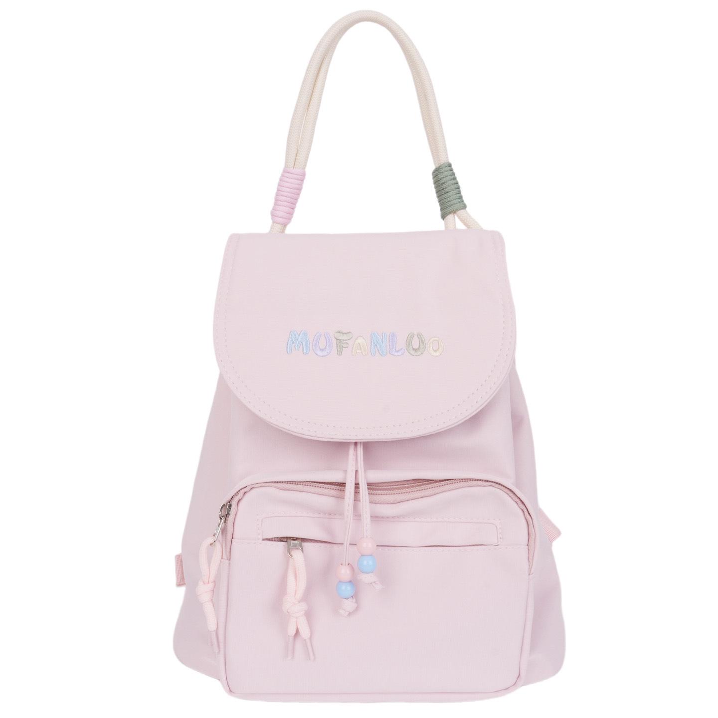 

Модный 2025 Сладкий Уличный Стиль Повседневный Маленький Рюкзак розовый