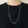 S925 Sterlingsilber Taoistisches Zinnober-Talisman-Halskette, Retro Unisex-Design mit vielseitiger Chopin-Kette.