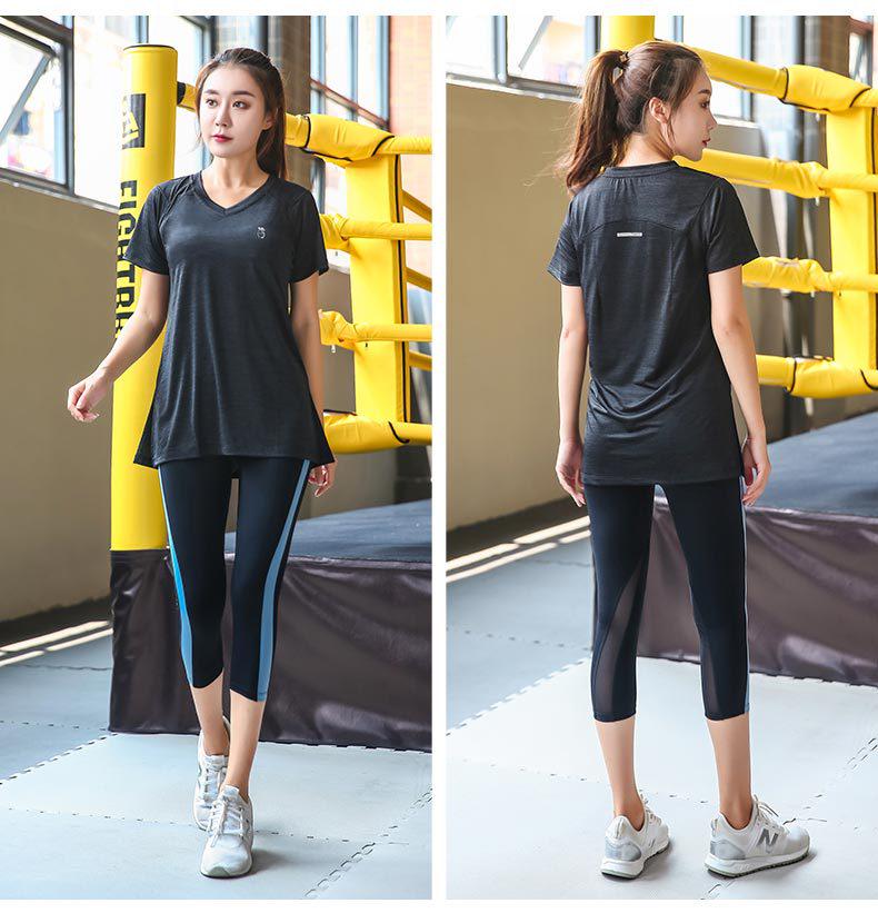 Women's Plus Size Quick-Dry Yoga T-Shirt - Summer Gym Loose Fit Running Top for Weight Loss