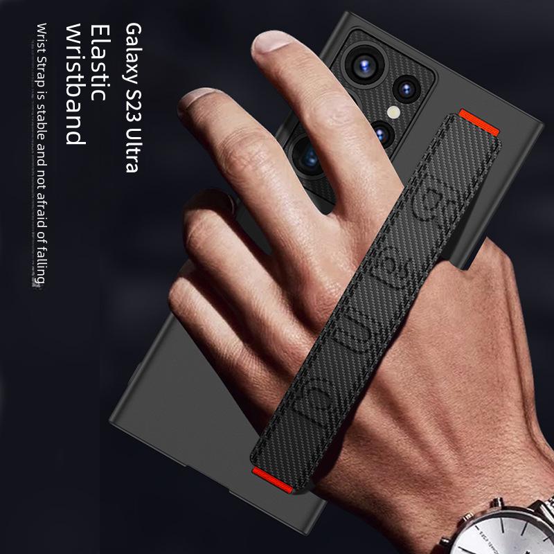 Ultra-Thin Protective Case with Elastic Wristband for Samsung S25 Ultra/S24 Plus