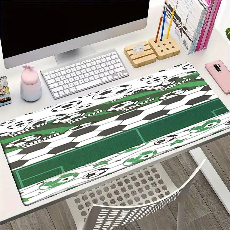 Soccer Theme Mouse Pad, Non Slip Rubber Base, Multifunctional Office & Home Decor, Perfect for Workspace Personalization.