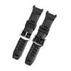 Small Shop Resin Silicone Watch Band for Casio PROTREK 3206, 3135, PRW-1500, PRG-130Y, PRW-1500Y, 26*18mm Strap, Men's Rubber Watch Band, Bracelet (Bl