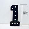 2Pcs 91.5cm Large Black KT Board Glowing Number 27 Marquee Frame,Party Backdrop Sign Decor for 27th Birthday, Anniversary,Graduation & Holiday Events