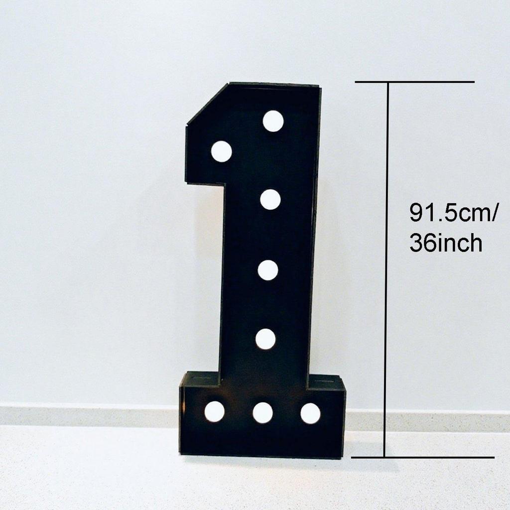 2Pcs 91.5cm Large Black KT Board Glowing Number 27 Marquee Frame,Party Backdrop Sign Decor for 27th Birthday, Anniversary,Graduation & Holiday Events