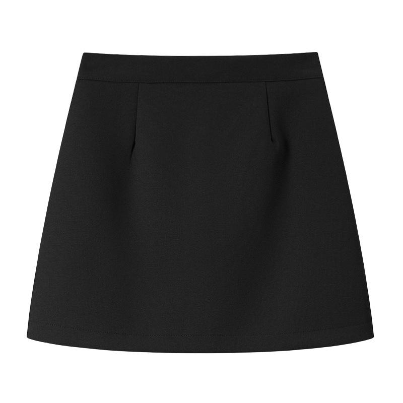 Gray Suit Midi Skirt: New 2025 Petite A-Line High Waist Bodycon Skirt for Women - Plus Size, Autumn/Winter Collection