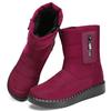 Womens Winter High-Top Snow Boots Outdoor Warm Fleece Lined Non-Slip PU Sole Casual Shoes