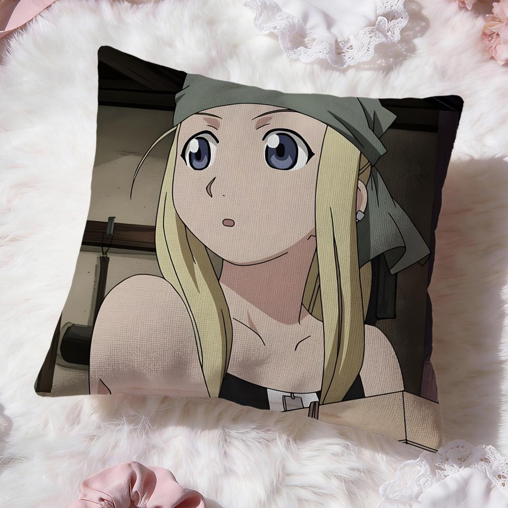 Funda de cojín FULLMETAL ALCHEMIST Premium Comfort reversible - Diseño dos en uno para cualquier habitación e interior del coche