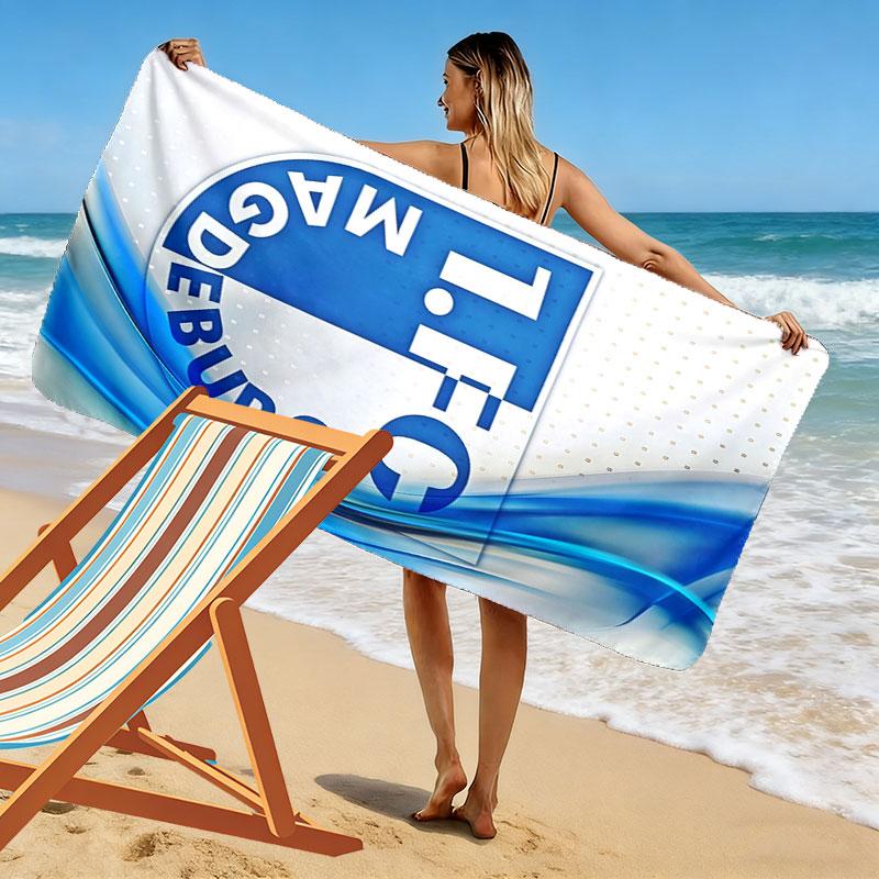 FCM Legacy Print Beach Towel, Large Soft Quick Dry Towel for Beach Camping Swimming