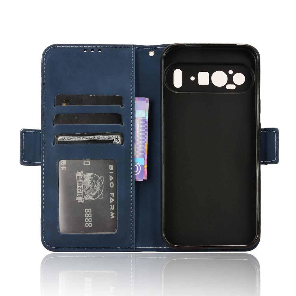 For Google Pixel 9 Pro XL Case PU Leather Stand Wallet Phone Cover with Multi Card Slots
