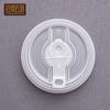 90mm Disposable Clear Flip Lids for Hot Drink Cups