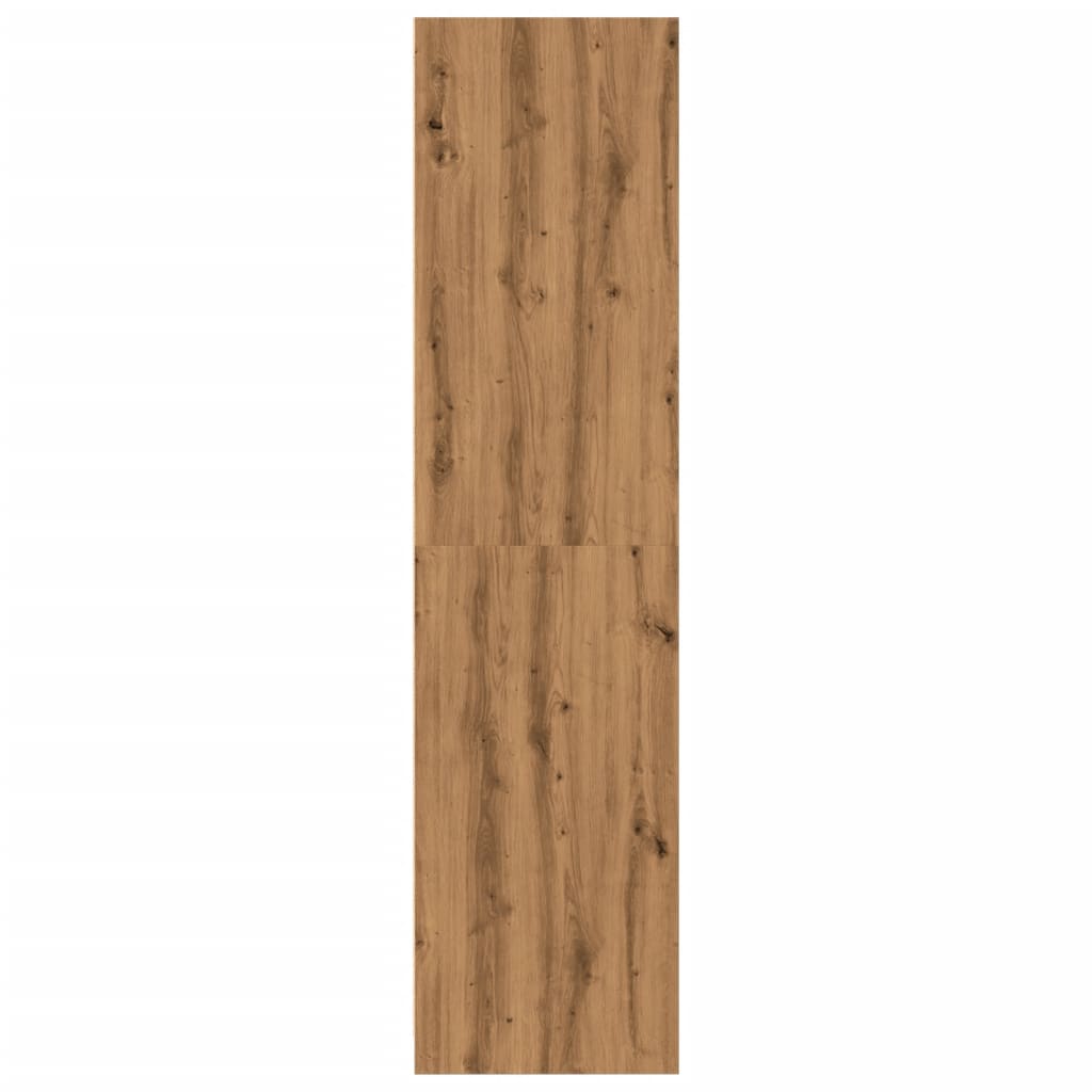 Vidaxl Wardrobe, Color Artisan Oak, 80X50X200 Cm, Wood-Based Material