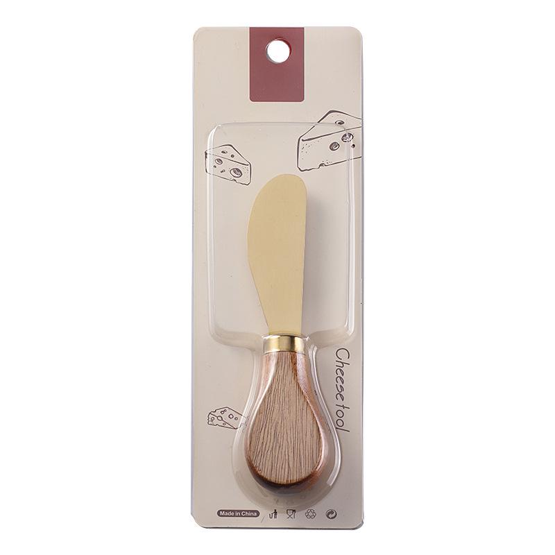 Acacia Handle Stainless Steel Cheese and Butter Knife Set
