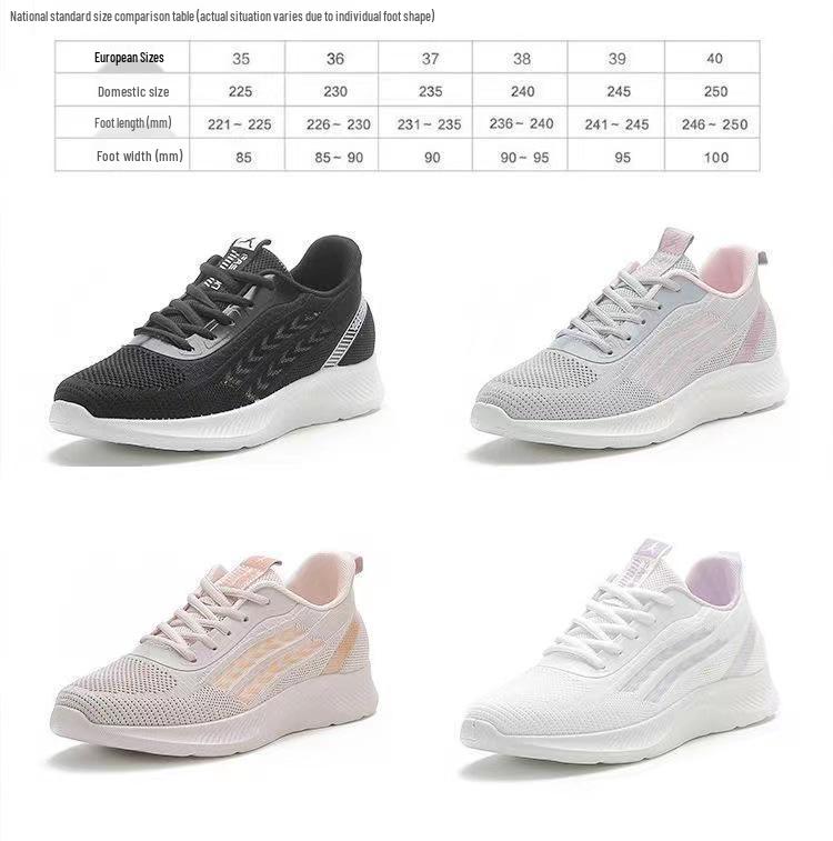 2023 Women's Flyknit Sneakers: Lightweight, Breathable, Durable, Comfortable Soft Sole Running Shoes for Spring and Fall