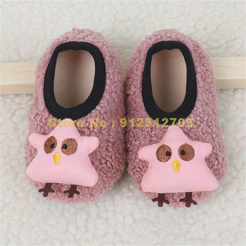 Winter Children Floor Baby Slippers Infant Toddler Plush Warm Boys Girl Soft Anti-slip Indoor School Kids Shoes