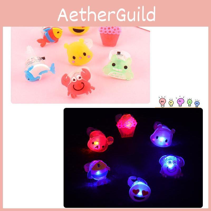 Led Christmas Halloween Light Toy Ring With Flashing Children Interactive Play