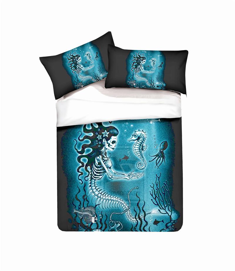 Mermaid Pattern Duvet Cover 3D Printed 