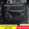 For LYNK & CO 01 2017-2026 Car Door Anti-kick Pad Interior Protection Sticker Modification Decorative Sticker Auto Accessories