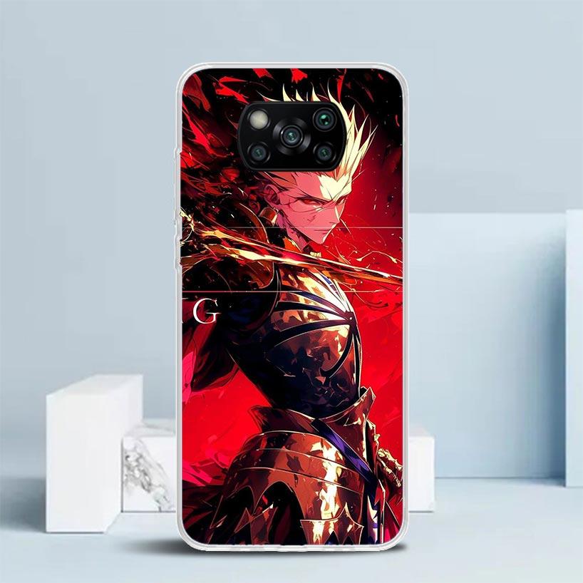 Fate Zero Stay Night Gilgamesh Soft Cover for Xiaomi Poco F7 Ultra X7 X6 X5 Pro M7 Phone Case Redmi 15 15C 13 13C 12 12C 10 10C