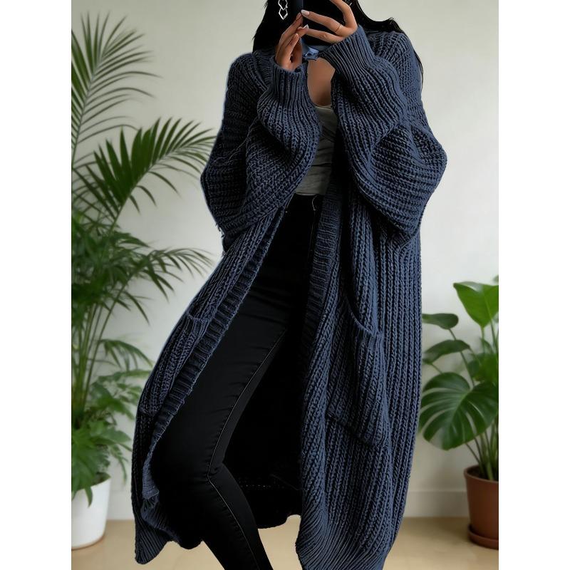 YYFS Maglioni a maniche lunghe con stampa tinta unita, casual, autunno inverno, da donna