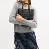 Coach Maggie 25 Gold Logo Pebbled Leather Tote Bag Shopping Bag Shoulder Crossbody Tote Medium Women's Black